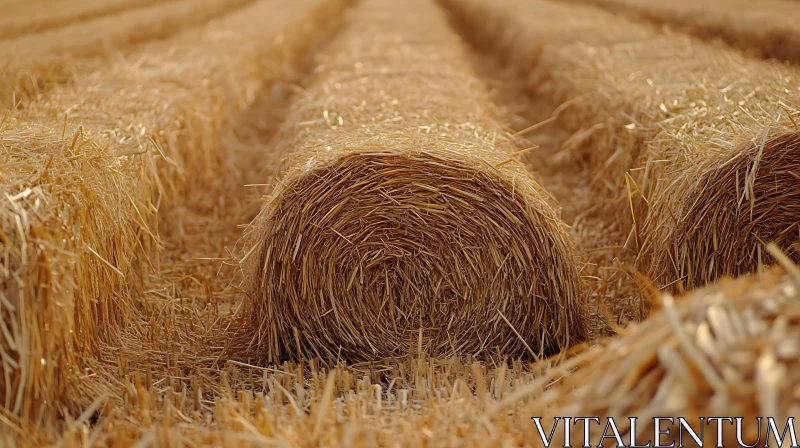 Hay Bales on Field