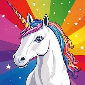 Colorful Unicorn Illustration