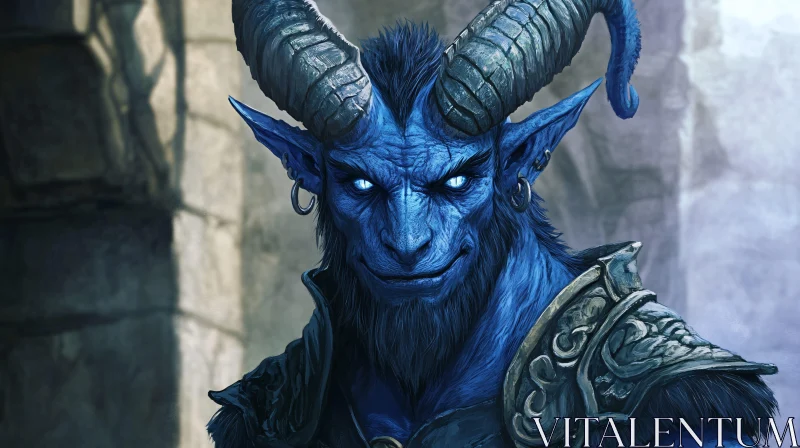 Fantasy Demon Character Portrait AI Image