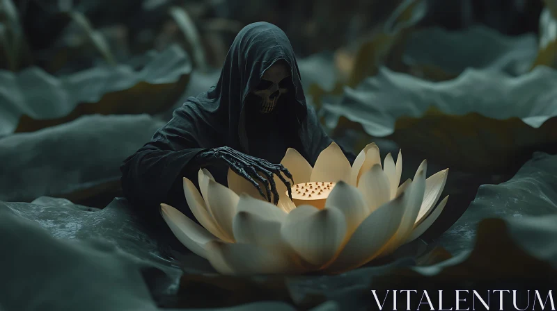 AI ART Lotus of the Reaper