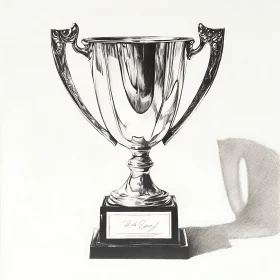 Monochrome Trophy Art Piece