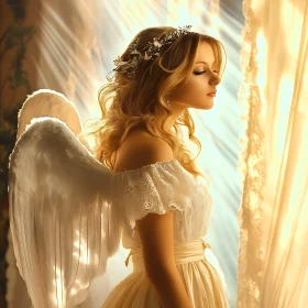 Angel in contemplation