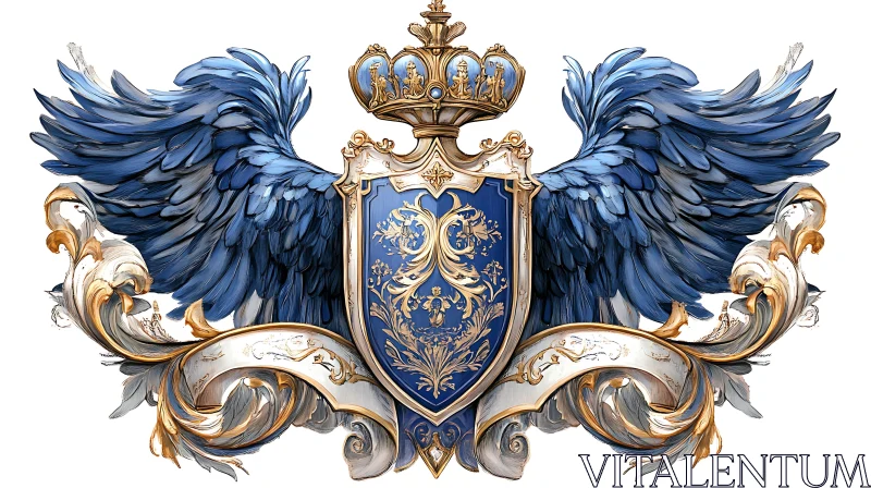 AI ART Royal Emblem with Golden Details