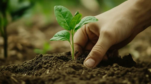 Tender Seedling Planted with Care