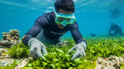 Ocean Gardener Preserving Underwater Plants