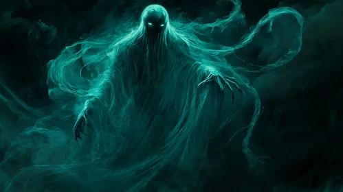 Glowing Ghost in the Shadows