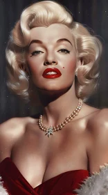 Elegant Portrait of Marilyn Monroe