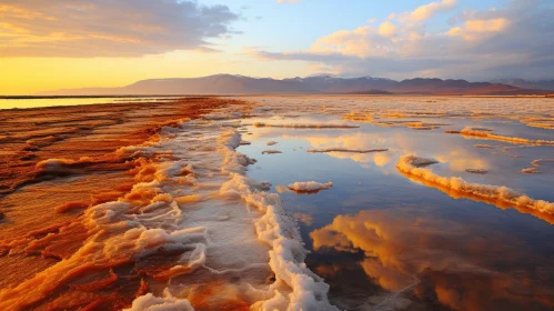 Captivating Sunrise Over the Dead Sea: A Surreal Encounter with Nature's Splendor