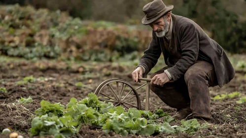 Rural Life: A Man and His Field