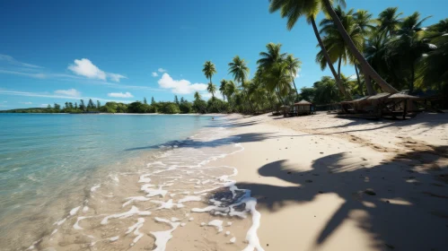 Photorealistic Tropical Beach Scene Rendered in Unreal Engine