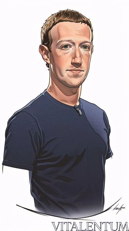 AI ART Mark Zuckerberg: An Artistic Representation