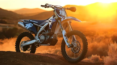 Dirt Bike at Sunset