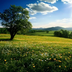 Wildflower Meadow Landscape Photography