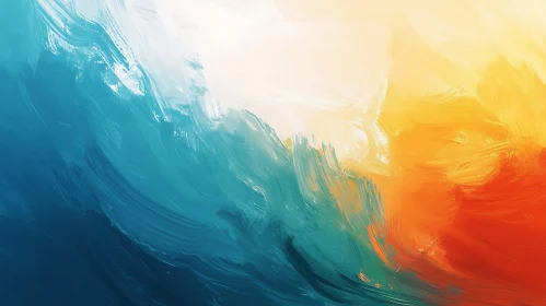 Fluid Color Gradient Abstract Art