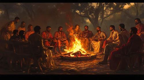 Men around the Fire