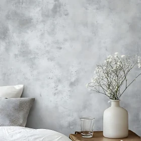 Minimalist Floral Arrangement on Rustic Table