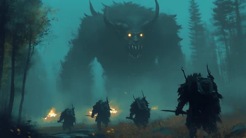 Giants and Warriors in the Forest