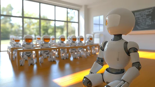 Future Classroom with Robot Students