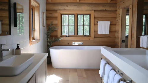 Modern Bathroom Design with Natural Light