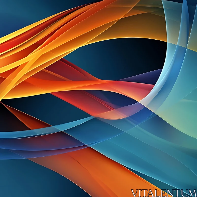 Fluid Lines Abstract Art AI Image