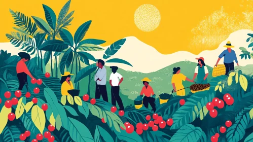 Tropical Harvest Illustration