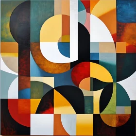 Colorful Geometric Shapes in Modern Art