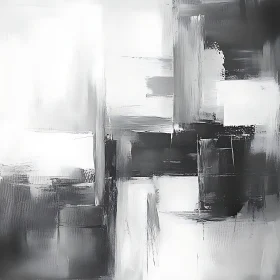 Monochrome Geometric Abstract Art