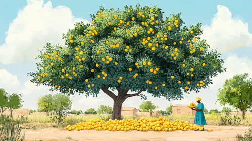 Abundant Lemon Tree with Fruitful Harvest