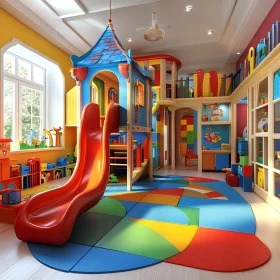 Colorful Playroom Interior Design