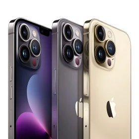 Three iPhones in Different Colors