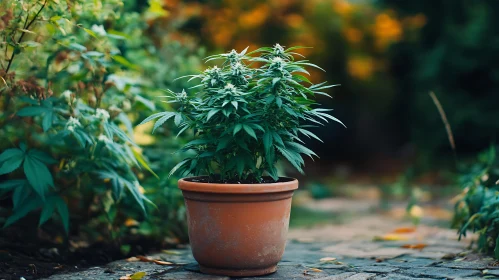 Green Plant in Pot
