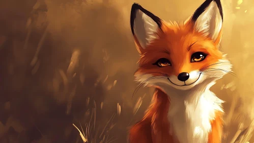 Fox with a Gentle Smile