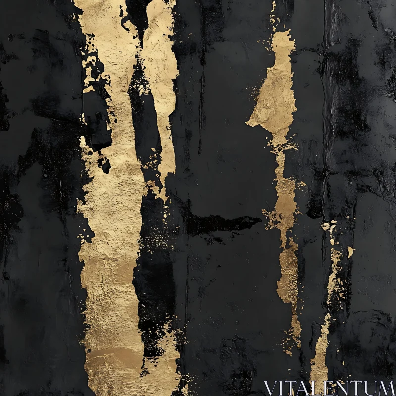 AI ART Black and Gold Modern Art Texture