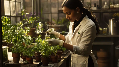 Botanist Researching New Plant Species