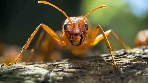 Close-Up Macro Shot of Ant