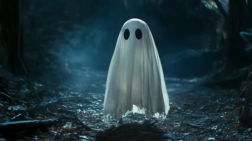 Ghostly Apparition in the Woods