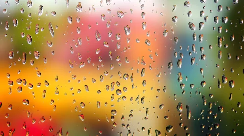 Raindrops on Window Glass