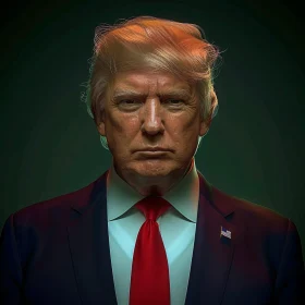 Striking Donald Trump Man Portrait