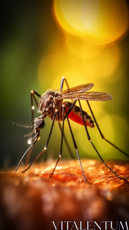 Intriguing Mosquito Imagery in Various Natural Settings AI Image
