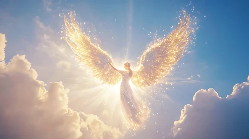 Angel with Sparkling Wings