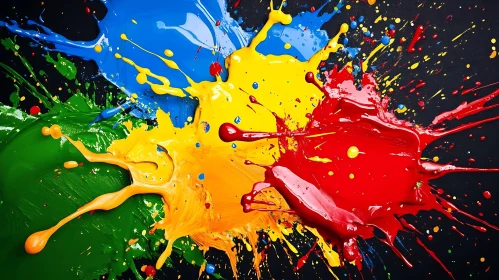 Explosion of Colors in Abstract Form