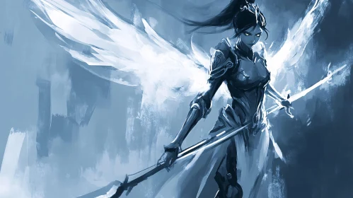 Celestial Guardian with Sword