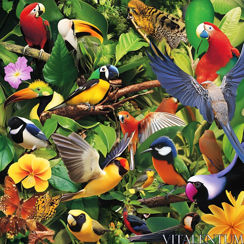 AI ART A Symphony of Birds and Nature