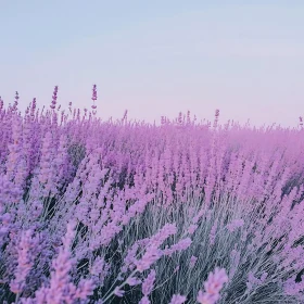 Purple Lavender Flower Field Landscape