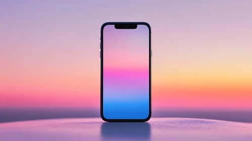 Modern Mobile Device with Pastel Colors