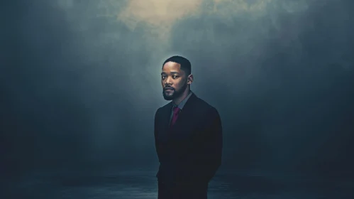 Will Smith Foggy Background Portrait