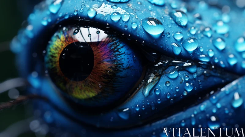AI ART Blue Dragon's Eye: An Atmospheric Vision in Realistic Animal Portraits