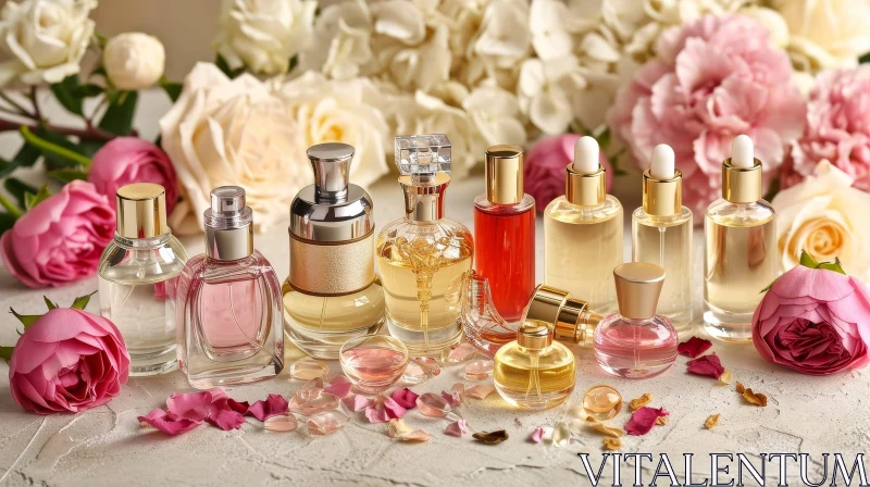 Luxurious Perfume Bottles | Elegance and Beauty AI Image