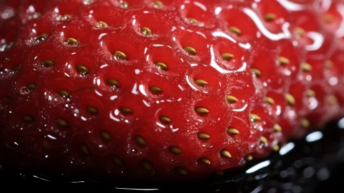 Strawberry Close-Up: An Artistic Blend of Precision and Elegance