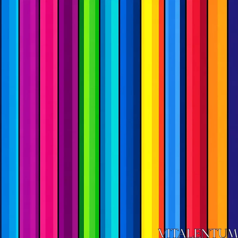 Spectrum Stripes Composition AI Image